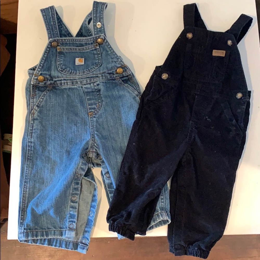 Set of 2 Overalls 12 mo